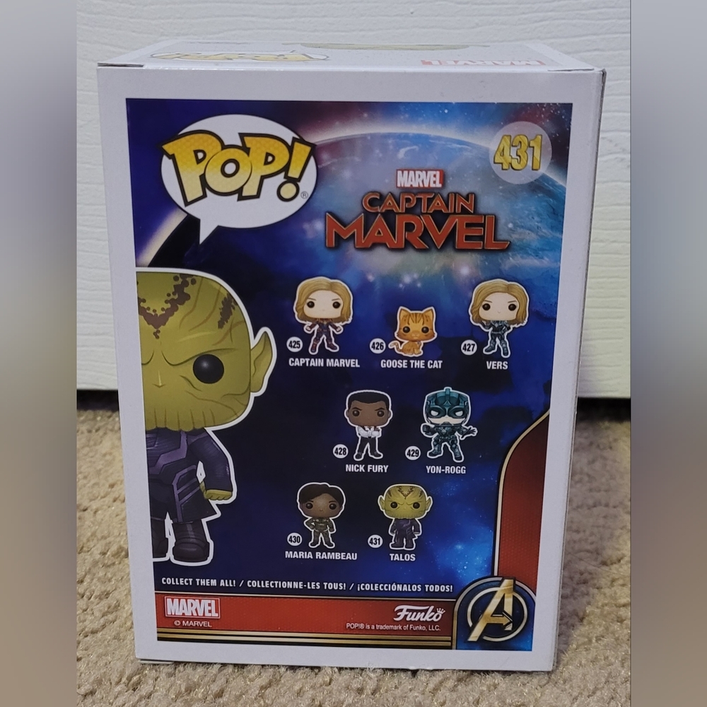 Funko Pop Talos #431 Captain Marvel - Picture 3 of 4